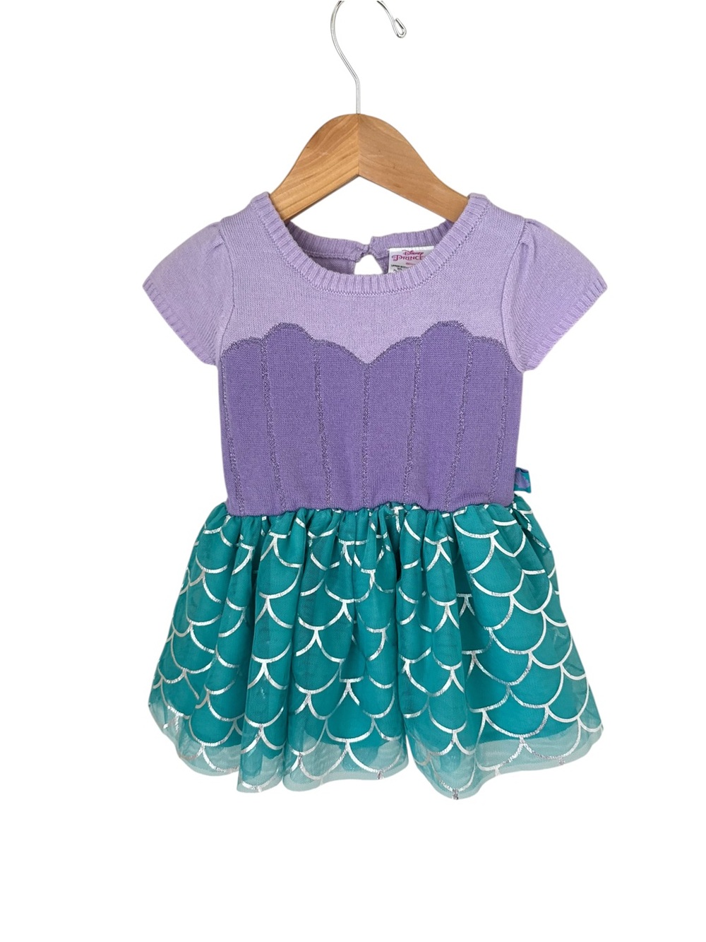 Disney Ariel Purple and Teal Mermaid Dress 12 months